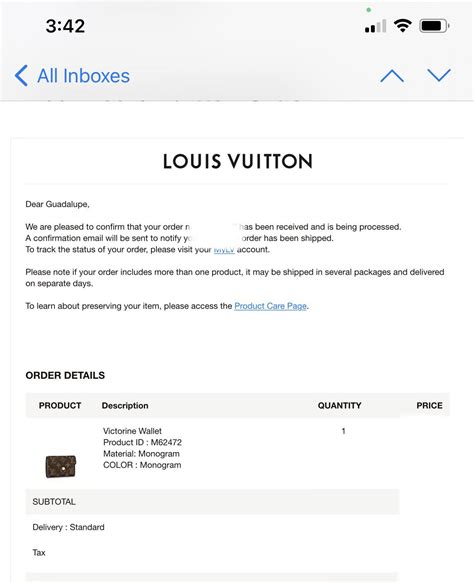 lv order tracking|louis vuitton tracking order.